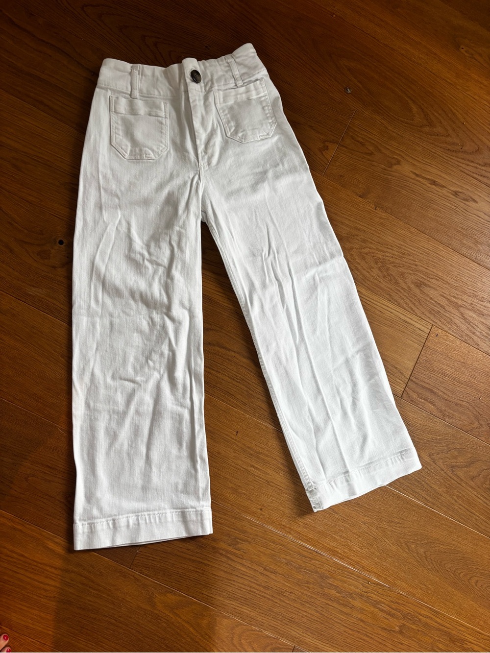 Pilcro White Straight-Leg Jeans